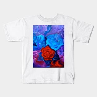 Bursting Rose Kids T-Shirt